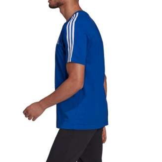 ADIDAS ESSENTIALS 3-STRIPES TEE ΜΠΛΕ-ΛΕΥΚΟ