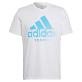 ADIDAS Tennis Graphic Tee Shirt ΛΕΥΚΟ-ΓΑΛΑΖΙΟ