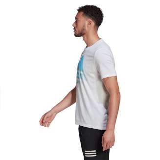 ADIDAS Tennis Graphic Tee Shirt ΛΕΥΚΟ-ΓΑΛΑΖΙΟ