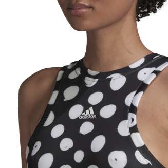 ADIDAS FARM PRINT AEROREADY SPORT ΜΑΥΡΟ-ΛΕΥΚΟ