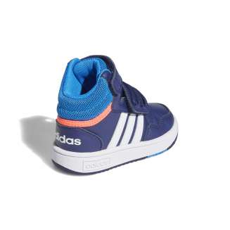 ADIDAS HOOPS MID 3.0 AC I ΜΠΛΕ-ΛΕΥΚΟ