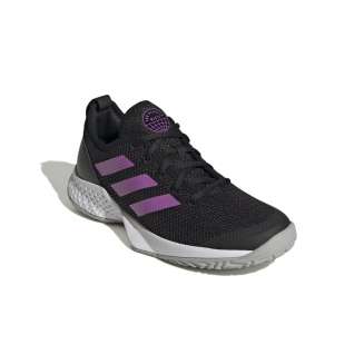 ADIDAS COURTFLASH ΜΑΥΡΟ-ΜΩΒ