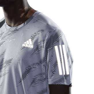 ADIDAS OWN THE RUN TIGER CAMO RUNNING TEE ΛΕΥΚΟ-ΜΑΥΡΟ