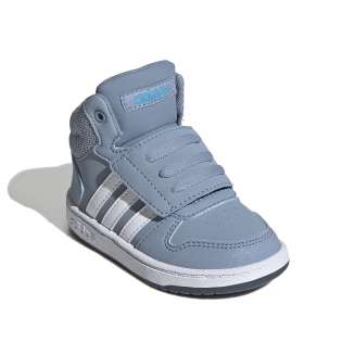 Adidas Hoops 2.0 Mid ΓΑΛΑΖΙΟ-ΛΕΥΚΟ