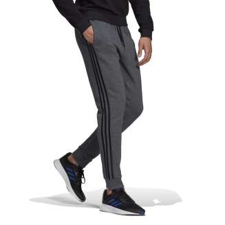 ADIDAS ESSENTIALS FLEECE TAPERED CUFF 3-STRIPES ΓΚΡΙ ΣΚΟΥΡΟ