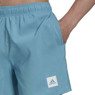 ADIDAS Short Length Solid Swim, ΑΝΤΡΙΚΟ ΜΑΓΙΟ, ΜΠΛΕ