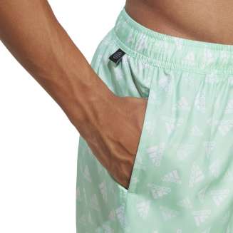 ADIDAS Logo Print CLX Swim Shorts Very Short Length, ΑΝΤΡΙΚΟ