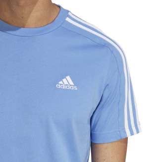 ADIDAS M 3S SJ T, ΑΝΤΡΙΚΟ T-SHIRT, ΓΑΛΑΖΙΟ-ΛΕΥΚΟ