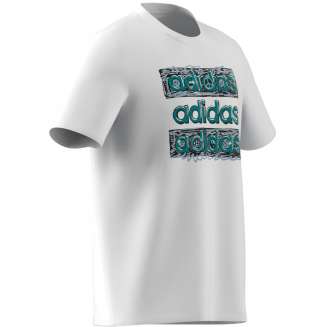 ADIDAS M DOODLE MLT,ΑΝΤΡΙΚΟ T-SHIRTΛΕΥΚΟ