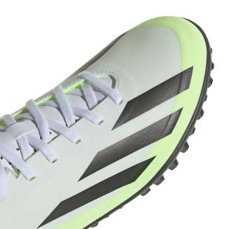 ADIDAS ΠΑΠΟΥΤΣΙΑ ΠΟΔΟΣΦΑΙΡΟΥ X CRAZYFAST 4 TF, ΓΚΡΙ-ΜΑΥΡΟ-ΛΑΧΑΝΙ