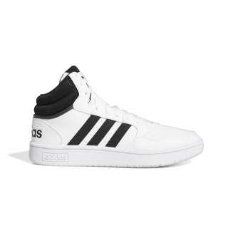 ADIDAS HOOPS 3.0 MID, ΑΣΠΡΟ-ΜΑΥΡΟ