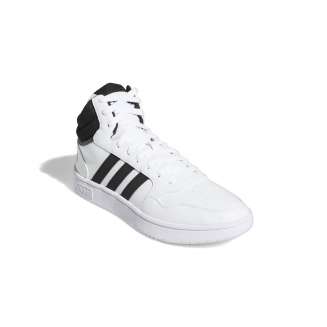 ADIDAS HOOPS 3.0 MID, ΑΣΠΡΟ-ΜΑΥΡΟ