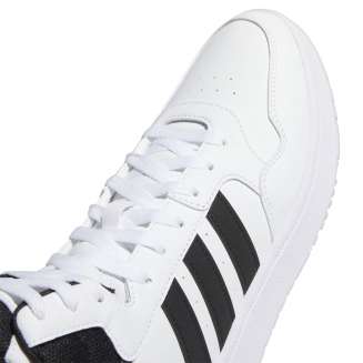 ADIDAS HOOPS 3.0 MID, ΑΣΠΡΟ-ΜΑΥΡΟ