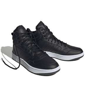 ADIDAS HOOPS 3.0 MID, ΜΑΥΡΟ-ΑΣΠΡΟ