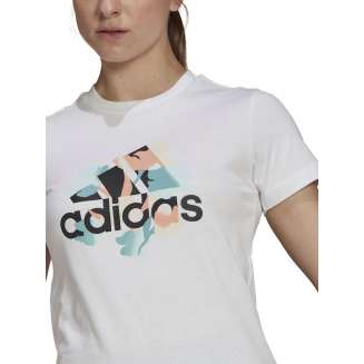 ADIDAS Floral Graphic, ΓΥΝΑΙΚΕΙΟ ΚΟΝΤΟΜΑΝΙΚΟ, ΛΕΥΚΟ