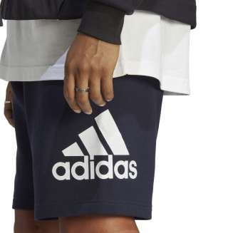 ADIDAS Essentials Big Logo French Terry, ΜΠΛΕ-ΑΣΠΡΟ ΤΥΠΩΜΑ