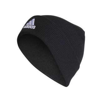 ADIDAS LOGO BEANIE ΣΚΟΥΦΟΣ ΠΛΕΚΤΟΣ,ΜΑΥΡΟ