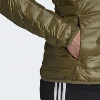 Adidas Varilite Down Κοντό Γυναικείο Puffer Μπουφάν για Χειμώνα